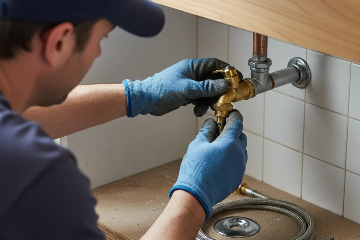 Shutoff valve and fitting work during Faucet and Fixture Repair in Valrico